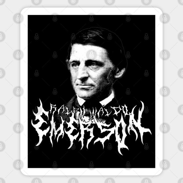 Ralph Waldo Emerson Metal Magnet by blueversion